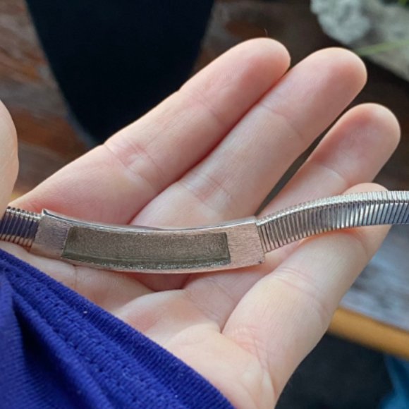 VTG- Trifari- Adjustable Omega Choker w Adjustable Sister Hinge Clip Clasps - Picture 8 of 9